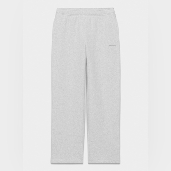 Aritzia Cozy Sweatfleece Mega Straight™ Sweatpant Heather Chrome (gray) - Picture 4 of 15